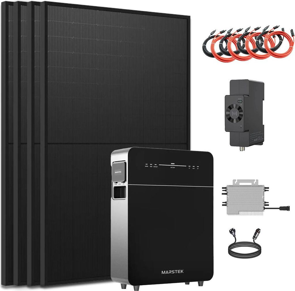 Balkonkraftwerk 2000 Watt Pro Marstek VENUS E 3.0 5120 Wh All-In-One Speicher Bundle 0% MwSt