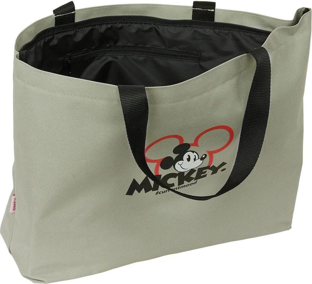 Shopping Bag Mickey Mouse Clubhouse Mood Grigio 54cm Pieghevole - 3