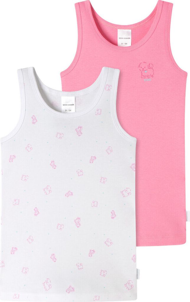Schiesser 2er Pack Kids Girls Feinripp Organic Baumwolle Produktbild 
