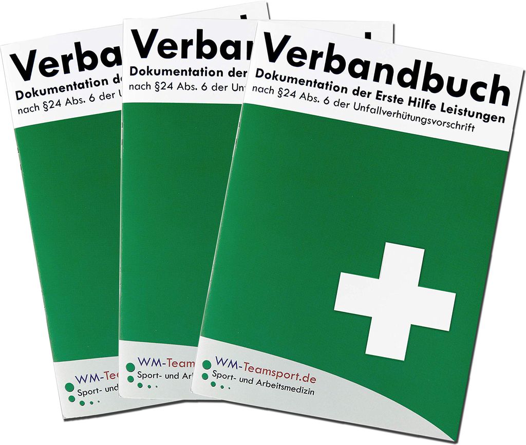 3er-Pack Verbandbuch Erste Hilfe - Heraustrennbare Seiten Produktbild 