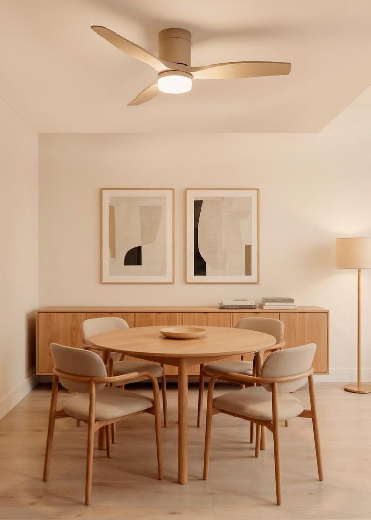 WIND CALM - Leiser Deckenventilator 40W mit technischen ABS-Blättern in verschiedenen Größen