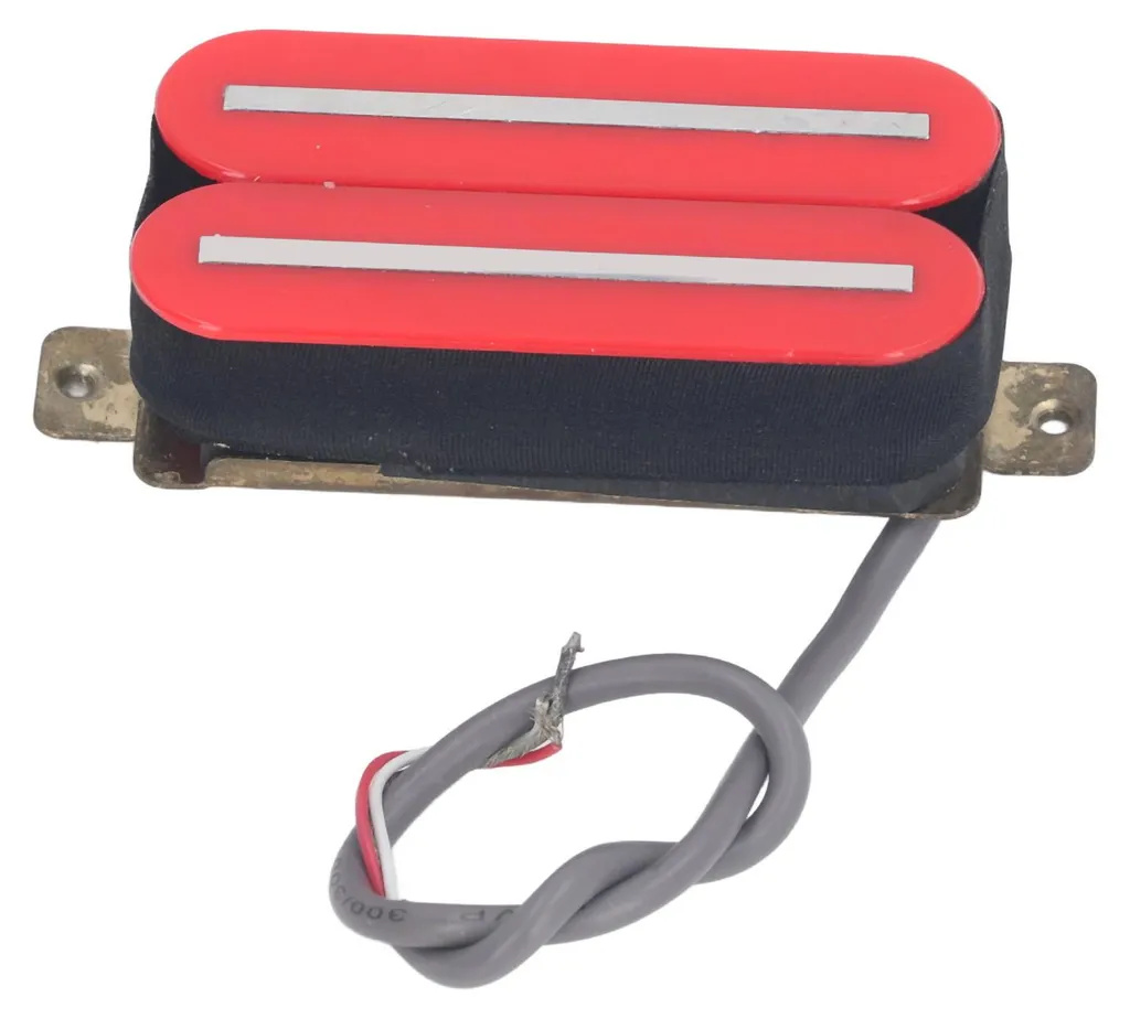Micro Double Bobinage Hot Rail Format Simple pour Guitare Électrique Rouge