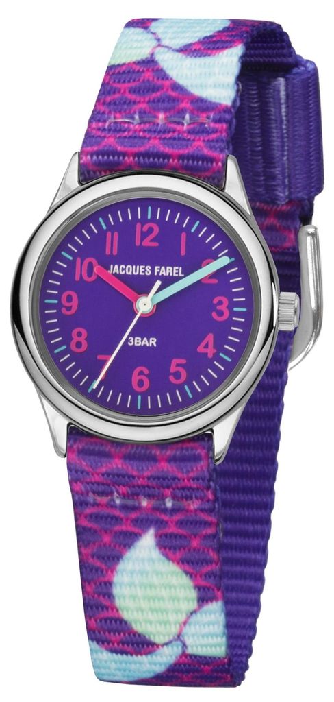JACQUES FAREL Kinder-Armbanduhr Analog Quarz Mädchen Produktbild 