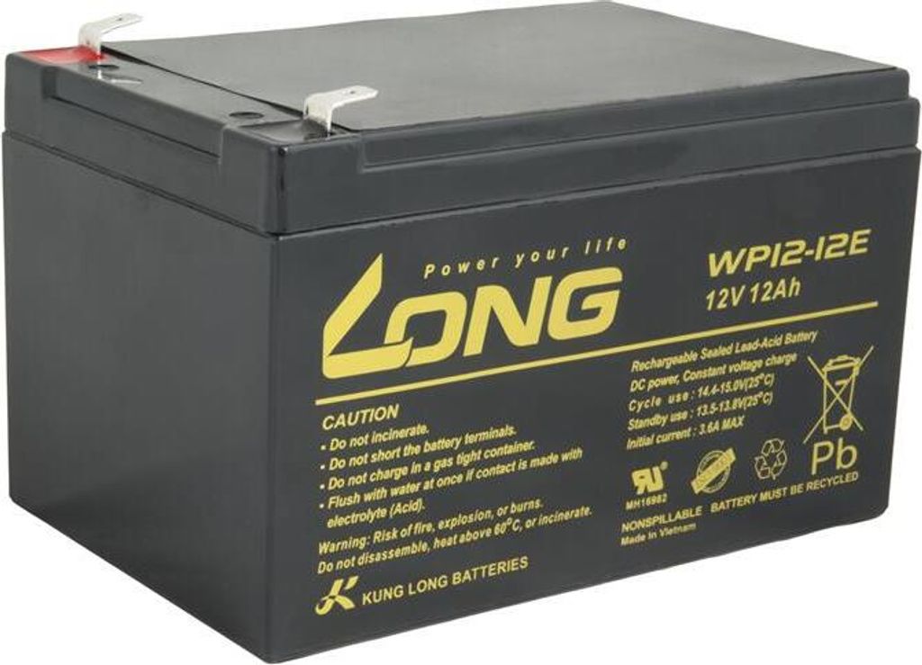 Avacom Long 12V 12Ah Lead-Acid Battery Deepcycle Agm F2 Obrázek produktu 