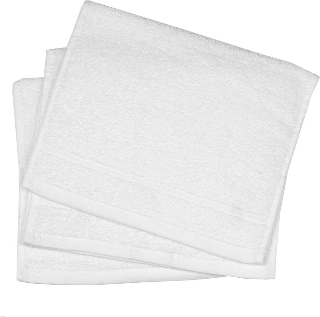 Kleines weißes Handtuch Classic 30x50 cm, 100% Baumwolle