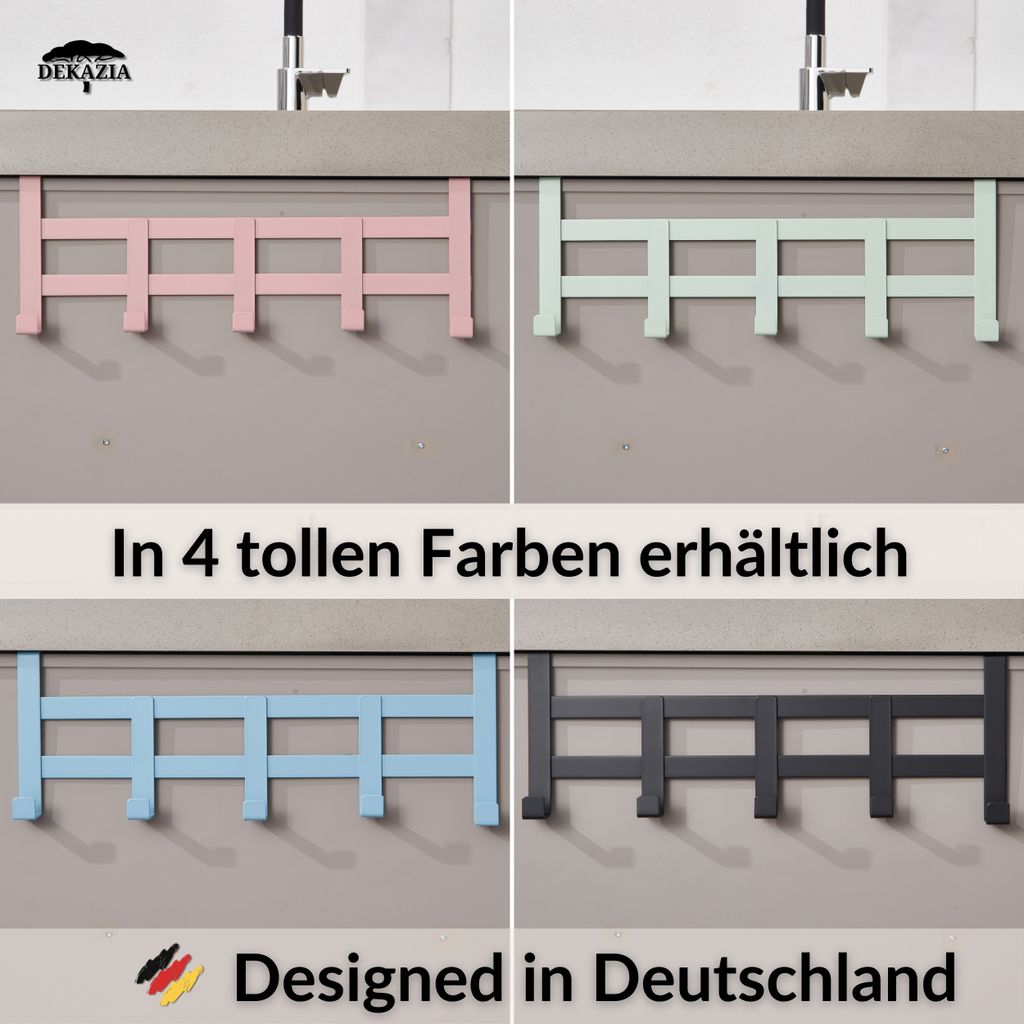 DEKAZIA® Türgarderobe zum Einhängen Rosa | Türgarderobe Produktbild 8