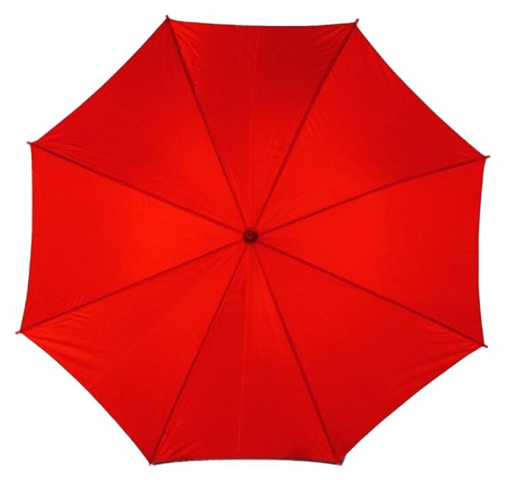L-Merch - "Cork" Holzgriff Automatisch Stockschirm LT5106 (89 cm x 103 cm) (Rot)