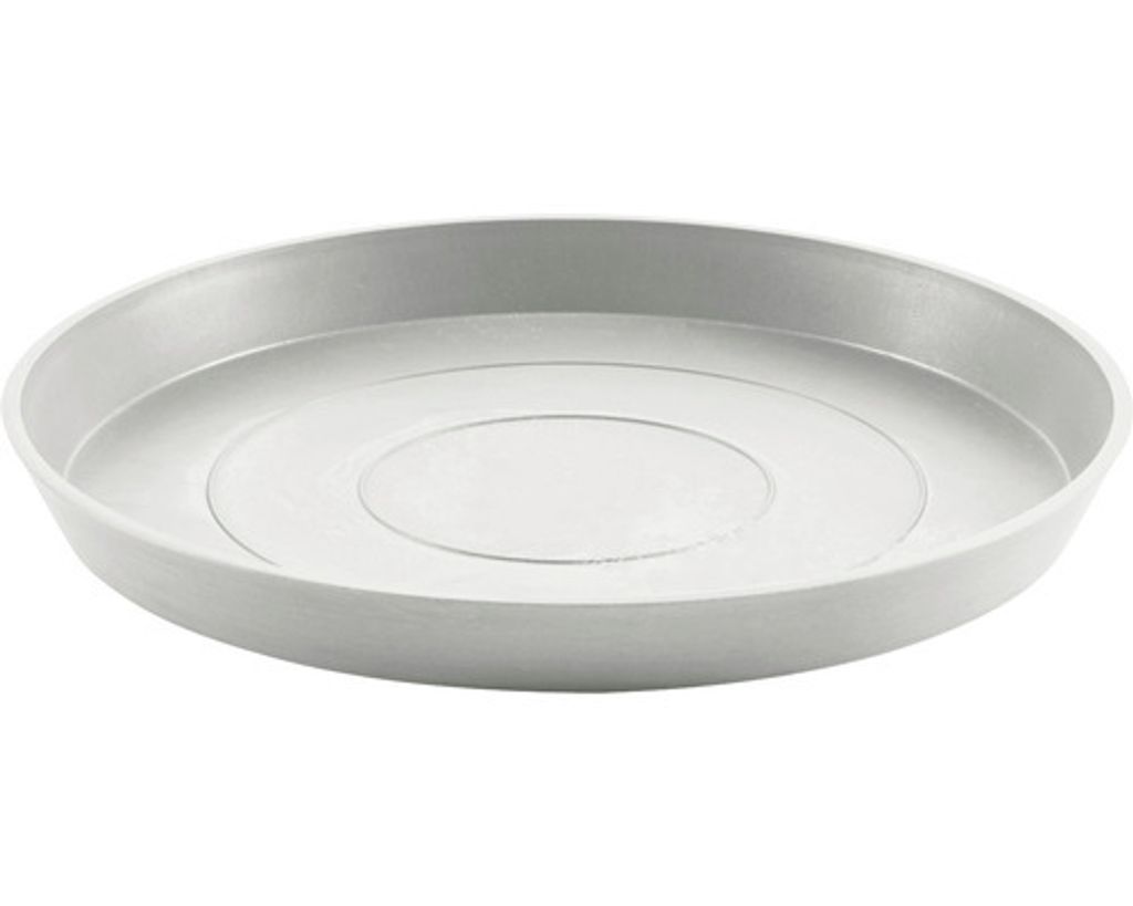 Untersetzer Ecopots Kunststoff Ø 44,5 cm H 3,5 cm weißgrau Produktbild 
