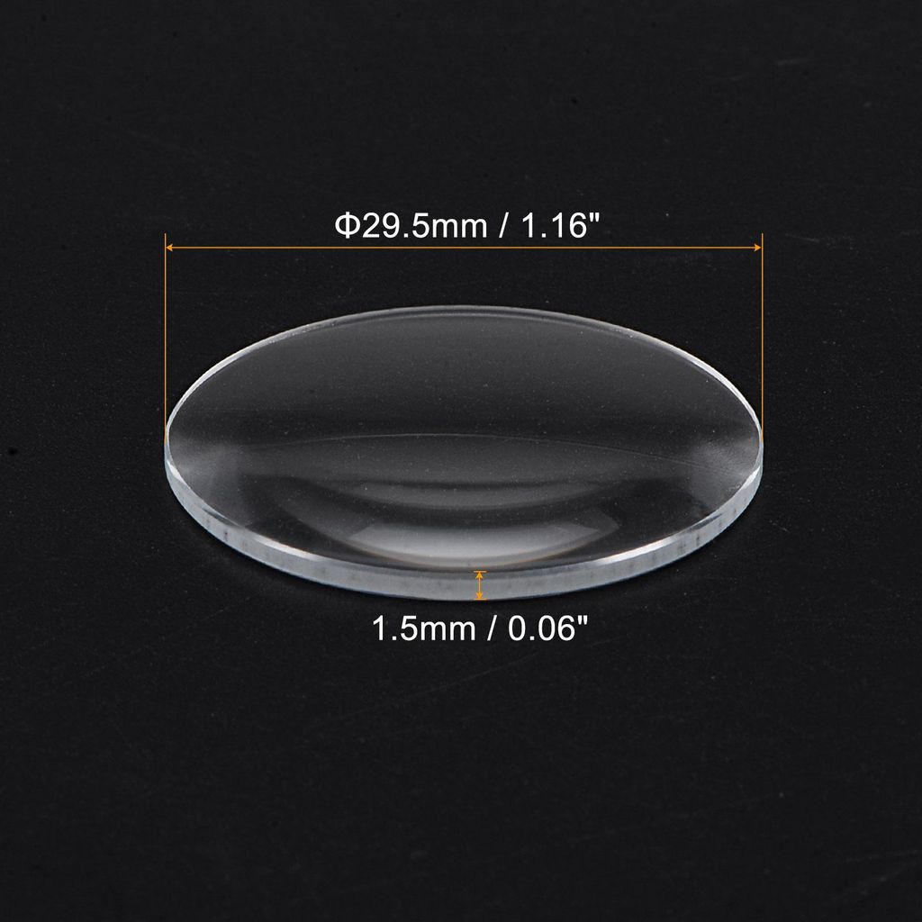 3 Stš¹ck Uhrenglas 29,5mm x 1,5mm (? *Dicke), Einzel-Dom Runde Klarer Kristalllinse Uhren-Ersatzteile Uhrenglaslinse fš¹r Uhrmacher-Reparatur
