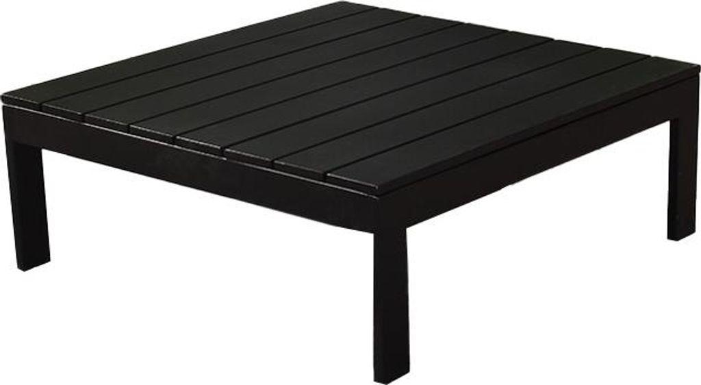 HOME DELUXE Aluminium Tischplatte für Gartenlounge RIO – Schwarz | Ersatzplatte aus Aluminium für Outdoor-Tische