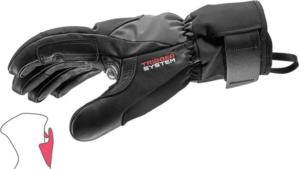 Gants Leki Hevon Thermo 3D Imperméables avec Technologie Trigger 3D Noir
