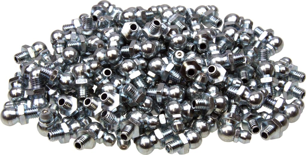 50 x Kegel-Schmiernippel (Fettnippel H3 Form C 90° abgewinkelt M6x1.0) verzinkt