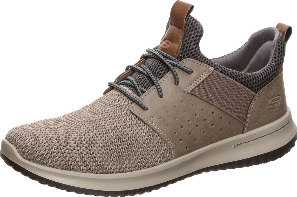 Skechers Delson Camben Sneaker Herren Erwachsene hellbraun / grau 42 EU - 7.5 UK - 8.5 US