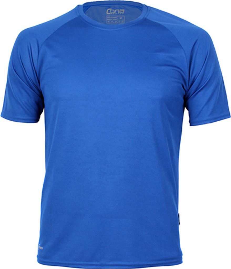 CONA SPORTS CS01 | Herren Sport T-Shirt Rainbow + - - Farbe: Royal Blue - Größe: S