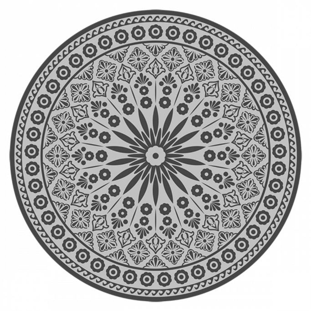 Tapis de jardin rond - D 170 cm - Noir Image du produit 