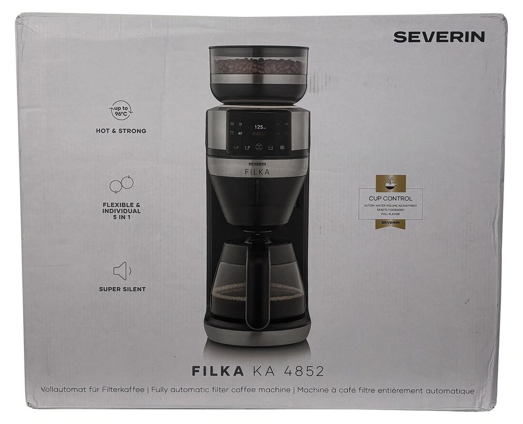 Severin KA 4852, Filterkaffeemaschine, Kaffeebohnen, Produktbild 