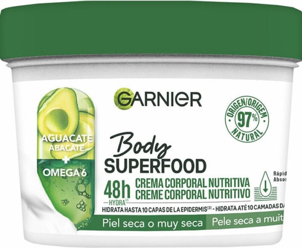 Garnier Body Superfood Crema corpo nutriente all'avocado Immagine del prodotto 