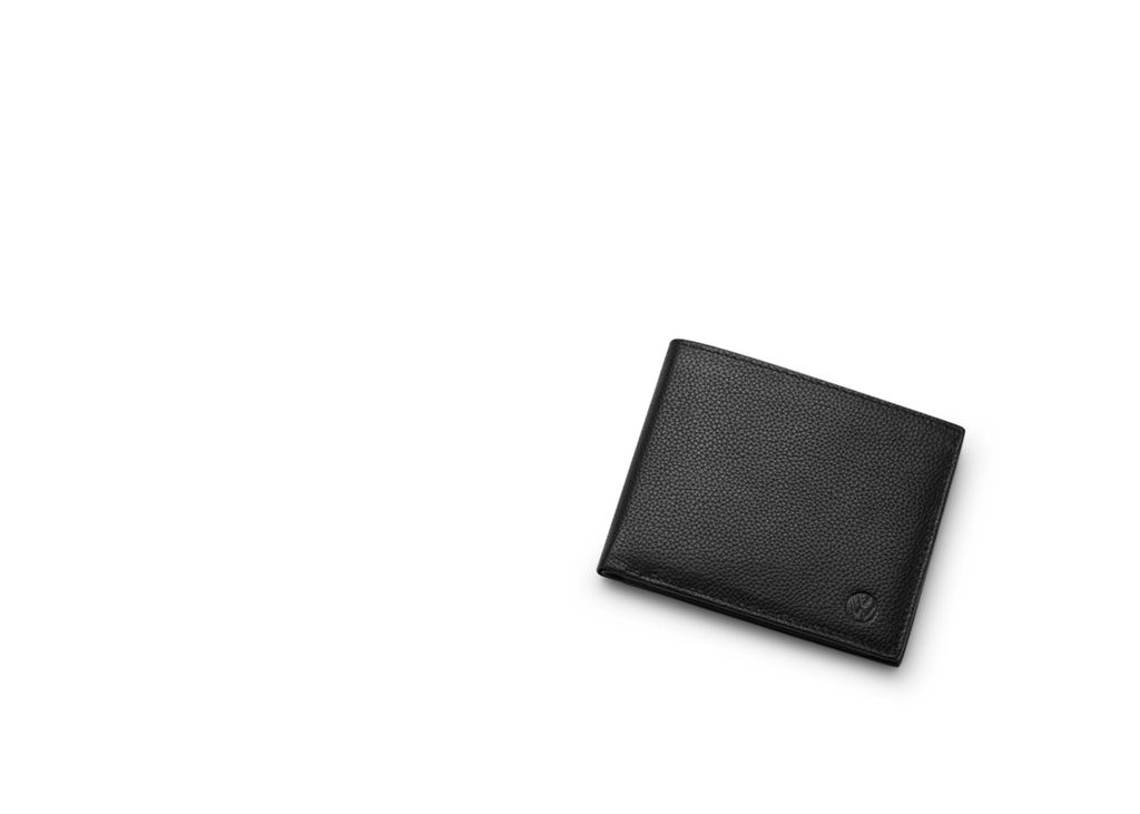 VW Herrenbörse Geldbörse Portemonnaie schwarz genarbt 000087400L 041