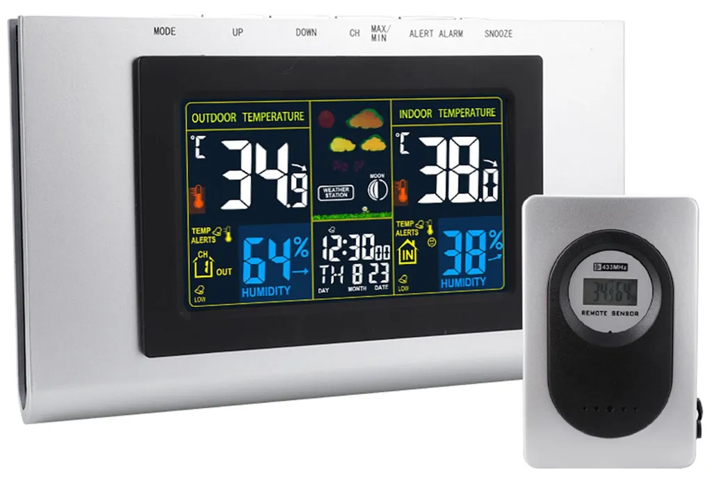 Station météo numérique avec thermomètre hygromètre intérieur extérieur