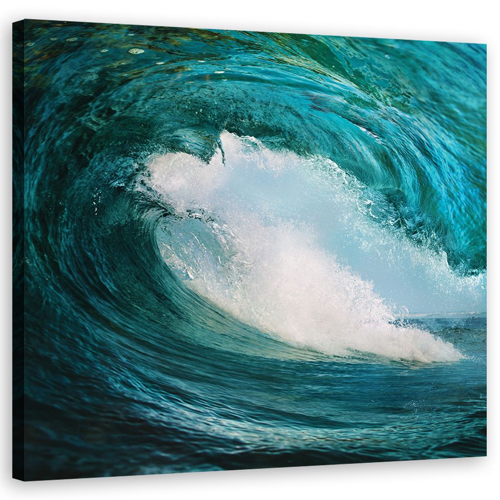 Leinwandbild landschaften - blau 50x50 cm Feeby blau wandbild bereit zum aufhängen