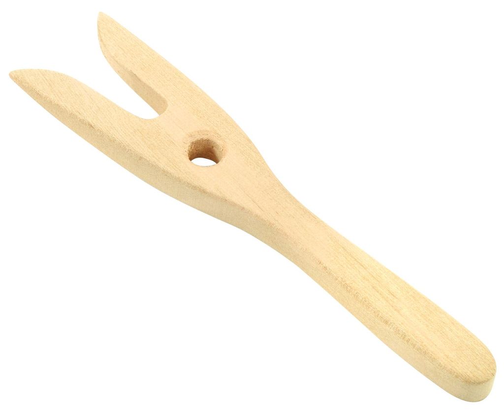 EDUPLAY 210078 Strickgabel, Holz, 15,7 x 3,5 x 1 cm, natur Produktbild 