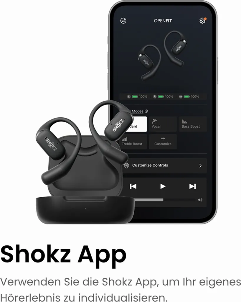Offerta Shokz OpenFit Nero | Auricolari a Clip Bluetooth Originali - 15