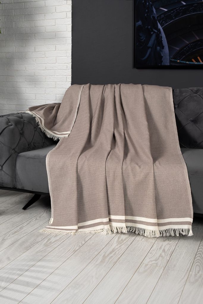 L'Essentiel Linge de Maison, Alinda- DCH1944, Braun, Hussen, 100% BAUMWOLLE