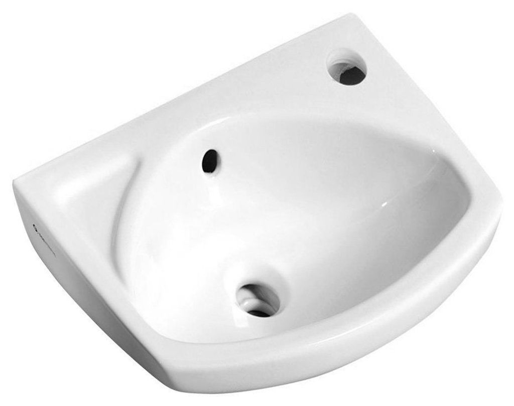 Keramik-Waschtisch 35x28cm, Weiß
