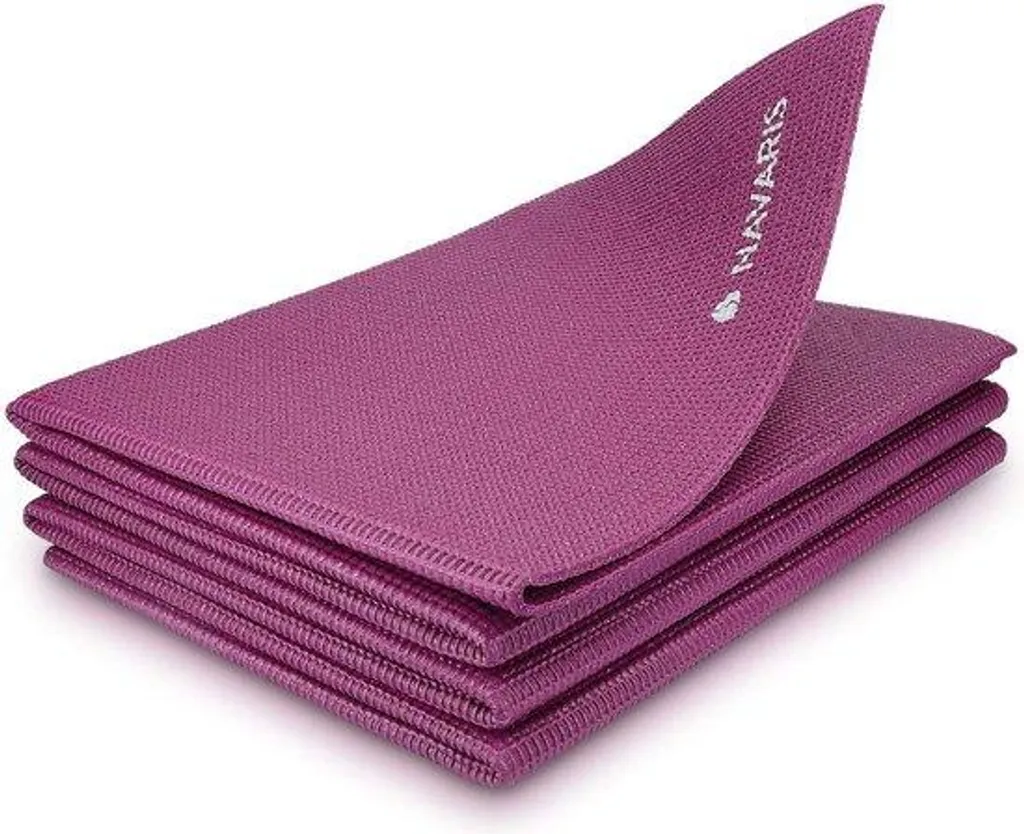 Tapis de yoga 4mm épaisseur pliable - Revêtement antidérapant haute densité