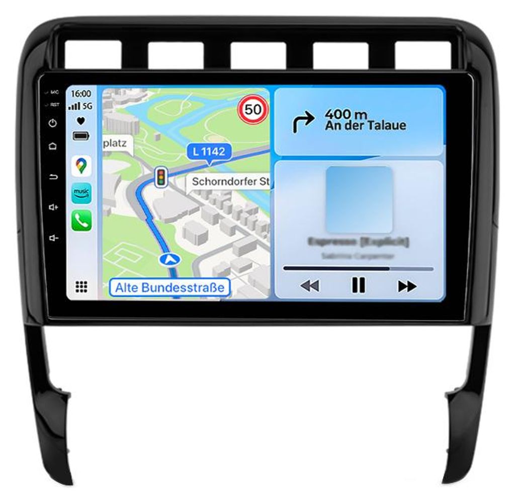 Android Autoradio 4+64GB für Porsche Cayenne ab 2002 2Din Radio mit Carplay RDS WIFI DSP GPS DAB+