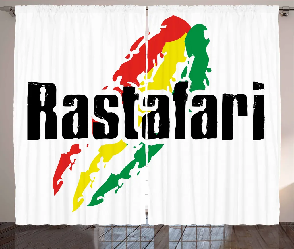 ABAKUHAUS Rideau Rasta Rustique 280x225 cm avec Crochets et Boucles