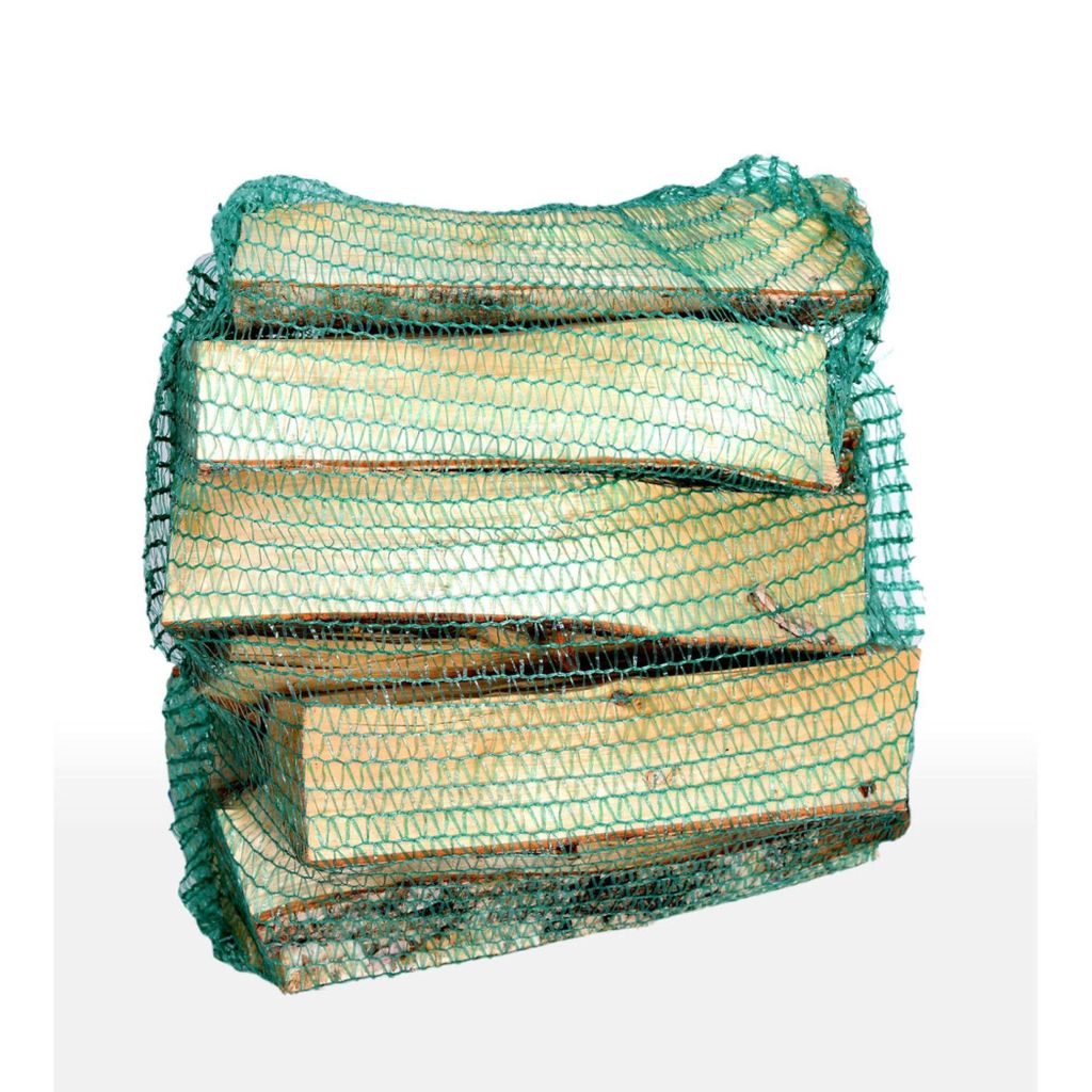 KAMINHOLZ Laubholz Mix 30-33 cm im Netz 12,5 dm³, kammergetrocknet unter 20% im Kern.