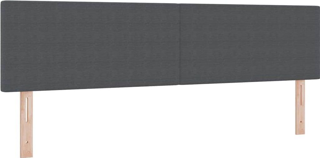 vidaXL Kopfteil Dunkelgrau 180 cm Cordstoff Produktbild 