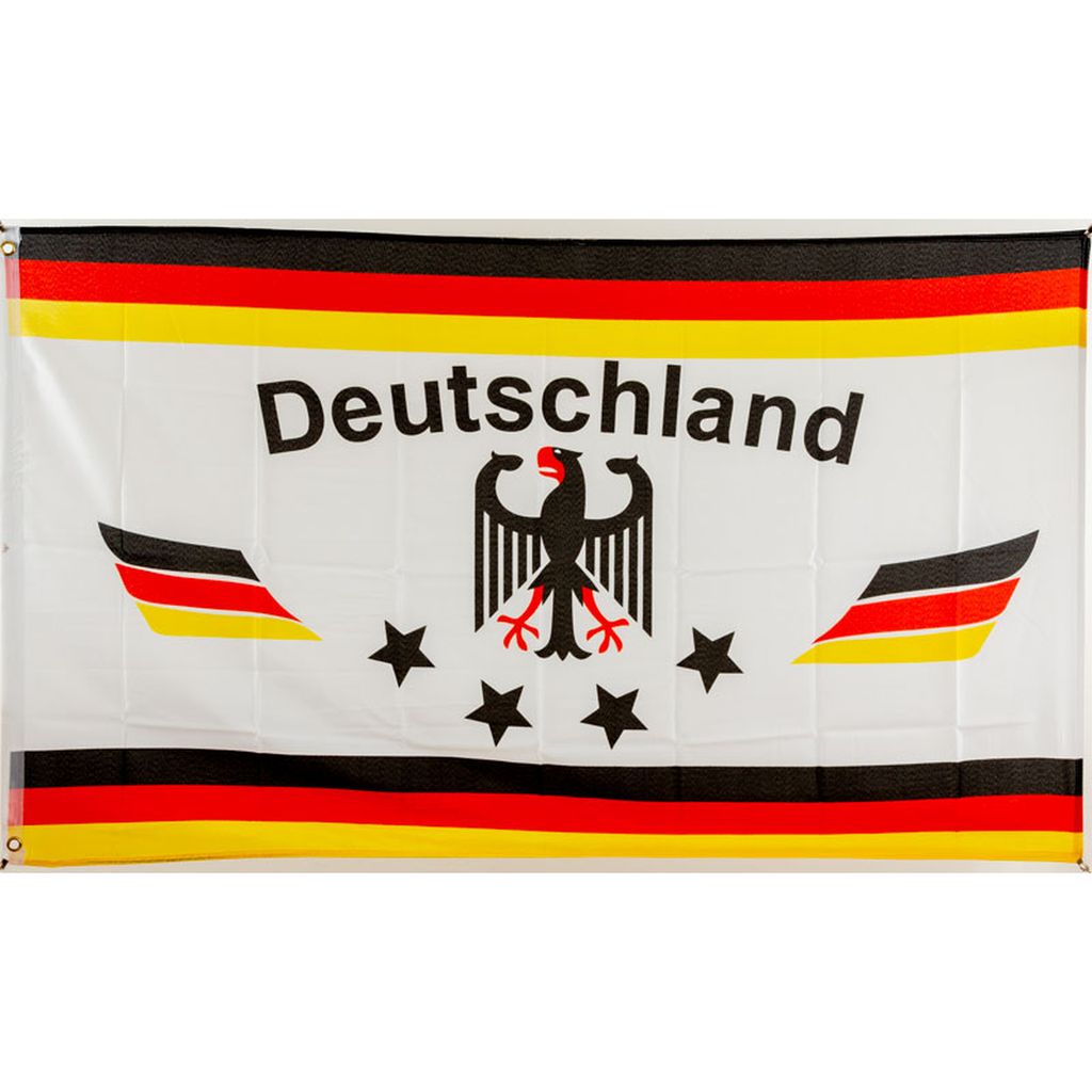 Deutschland Flagge Fahne mit ADLER 90 cm x 150 cm mit 2 Ösen