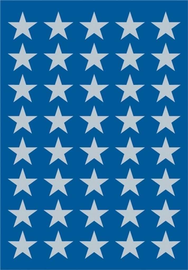 HERMA Weihnachts Sticker DECOR "Sterne" 13 mm silber 3 Blatt à 40 Sticker