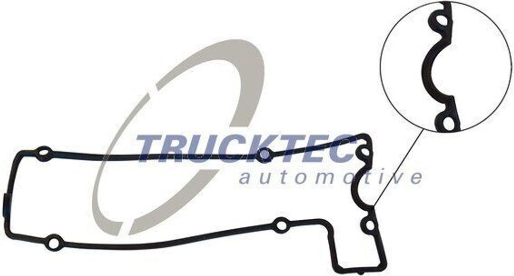 TRUCKTEC AUTOMOTIVE 02.10.012 Ventildeckel Zylinderkopfhaube Dichtung passend für MERCEDES-BENZ 190 (W201) Stufenheck (W124) C-Klasse Limousine (W...
