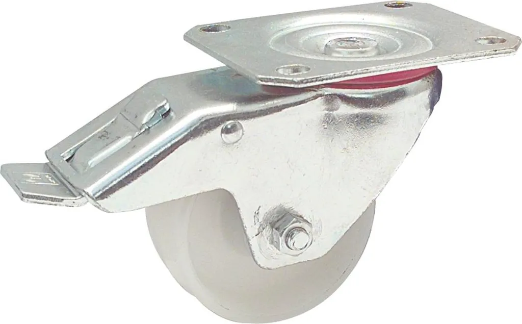 Roulette polyamide 80mm autobloquante haute résistance charge 150kg