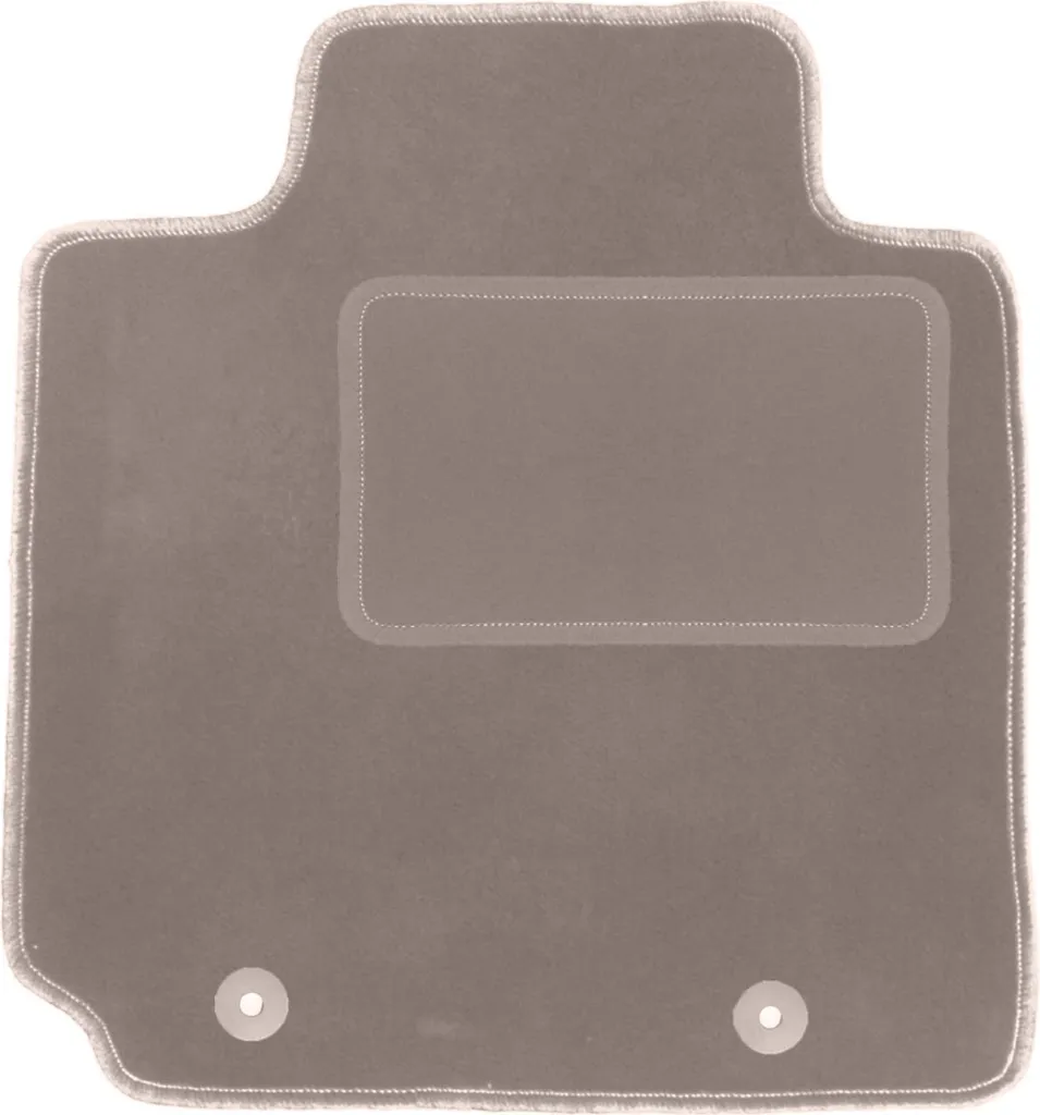 Tappetino conducente in velluto beige compatibile con Hyundai Veloster (2011-2018, coupé) – con fissaggi – su misura