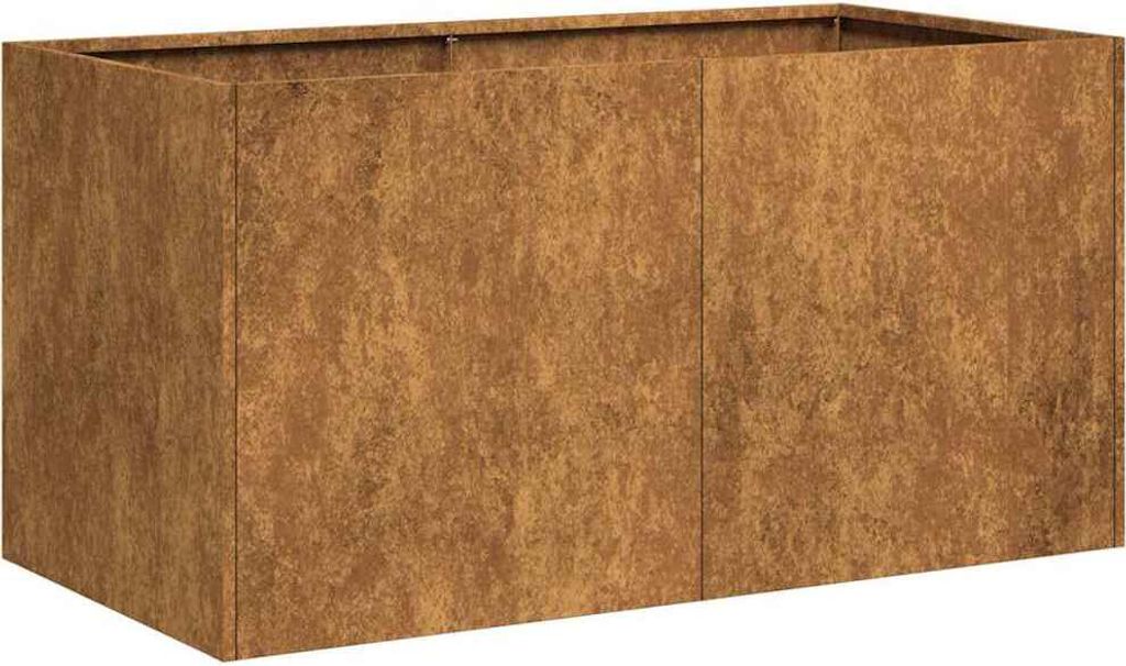 Pflanzkübel Rostig 80x40x40 cm Wetterfester Stahl