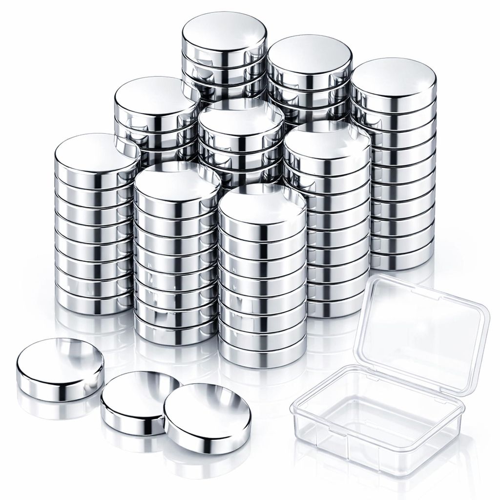 100 Mini-Neodym-Magnete, 8x2 mm rund, starke Magnete mit starker Haftkraft – ideal für Magnettafeln, Whiteboards, Kühlschränke und Bastelproje...