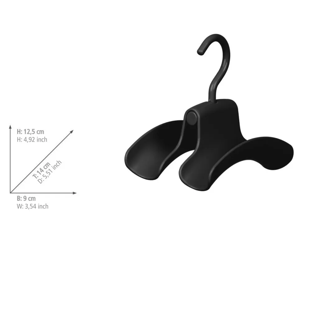 Support de sacs Herkules noir robuste en acier pour rangement vertical - 10