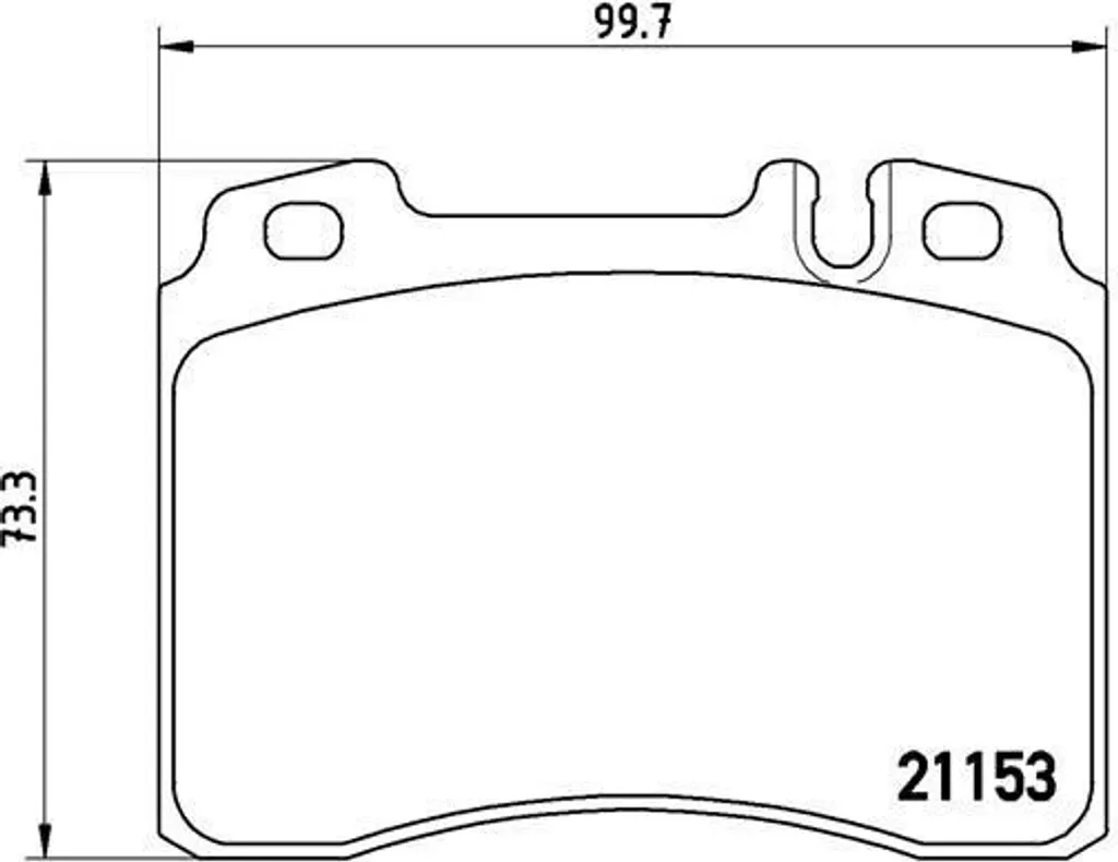 Plaquettes de frein anti-bruit Brembo pour Mercedes W124 A0054200120