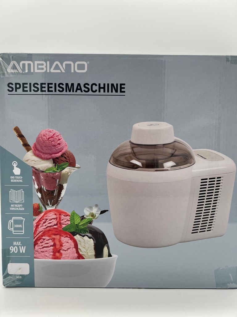 AMBIANO Speiseeismaschine ICM-1 Eisgenuss auf Knopfdruck