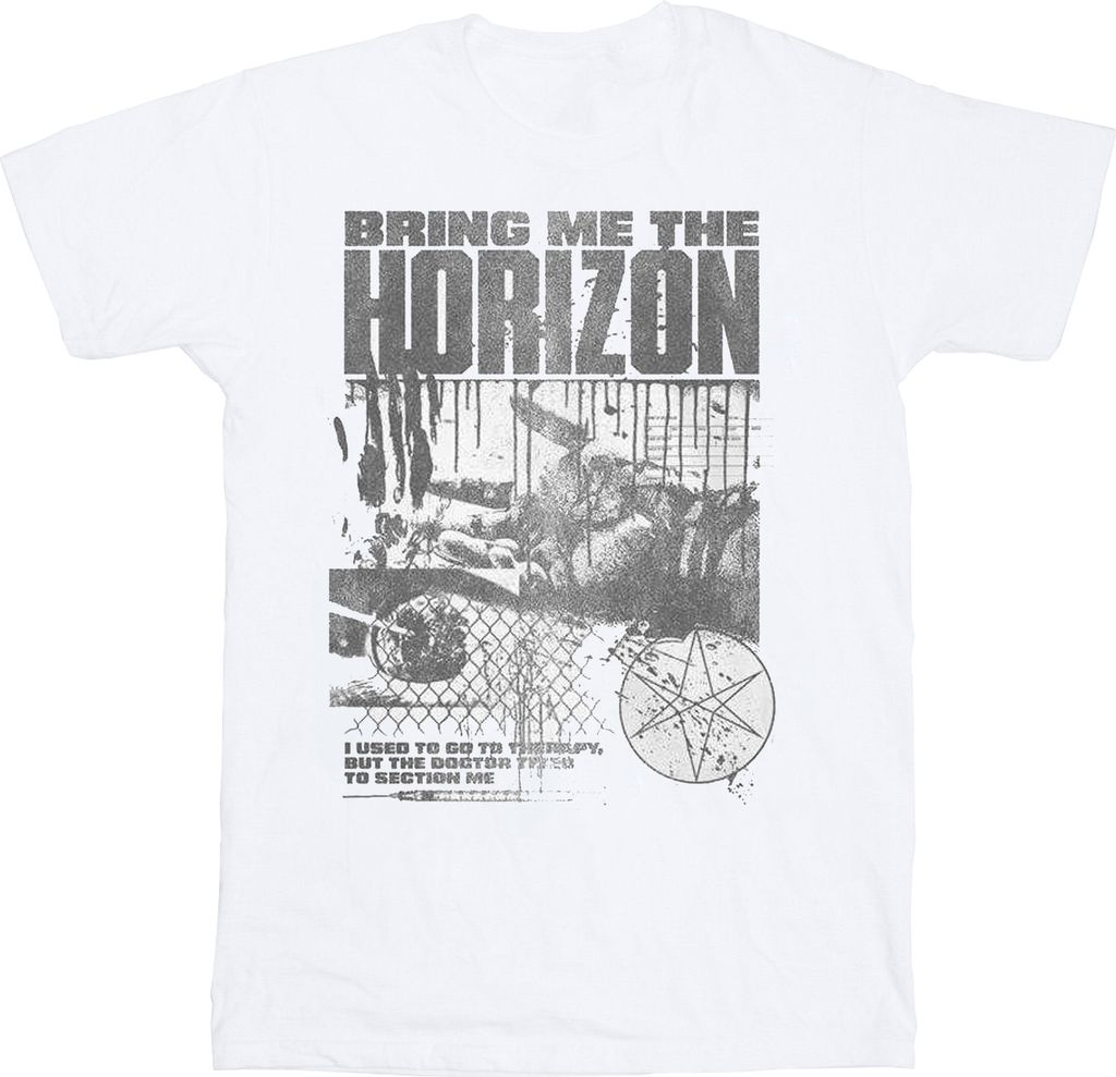 Bring Me The Horizon - "Therapy" T-Shirt für Herren/Damen Uni RO9646 (XL) (Weiß)