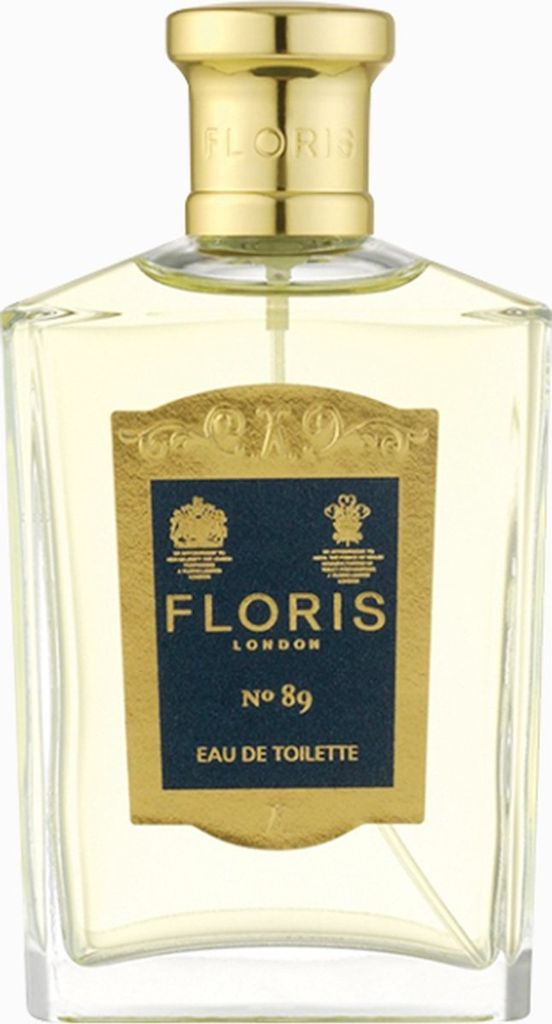 A bottle of Floris No. 89 Eau de Toilette.