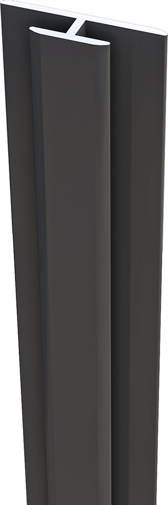 Dekowand Duschrückwand Zubehör Montage Profile Aluverbundplatte Kantenprofil Schwarz matt 210cm