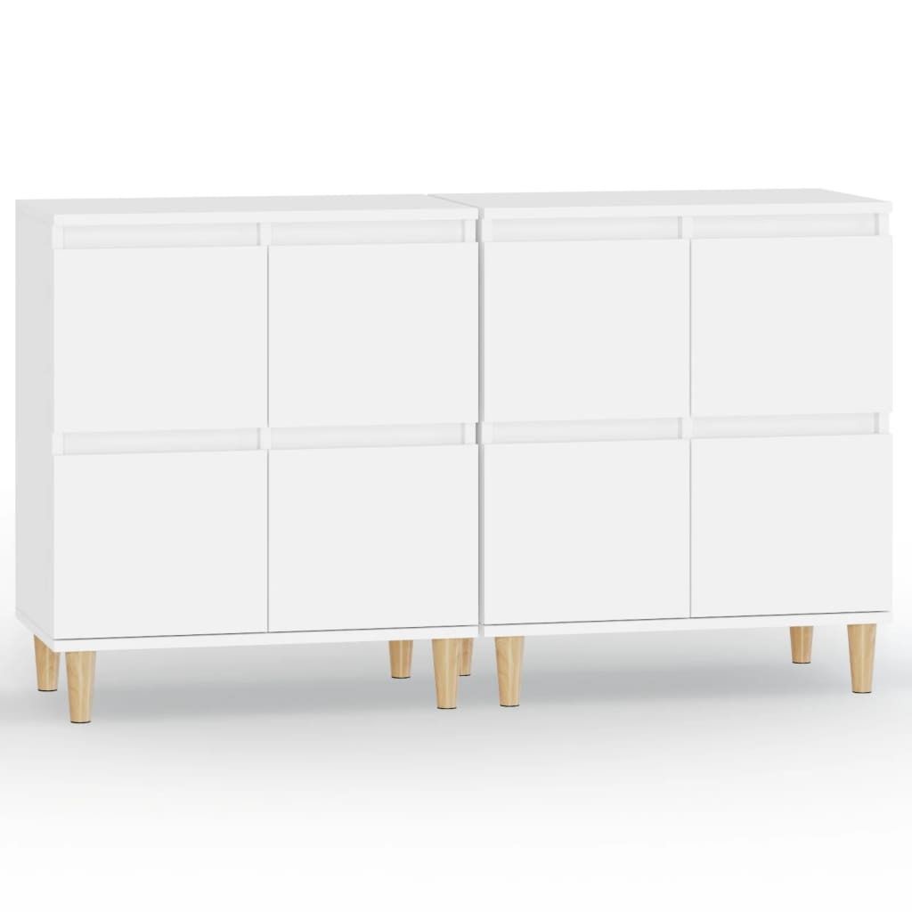 Sideboards 2 Stk. Weiß 60x35x70 cm Holzwerkstoff