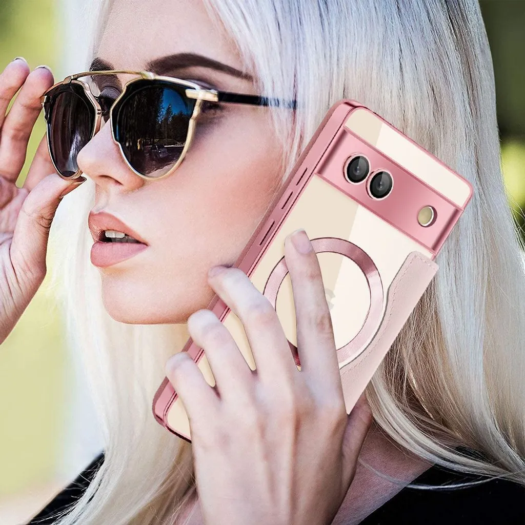 Suncase Custodia in pelle compatibile con Google Pixel 5A