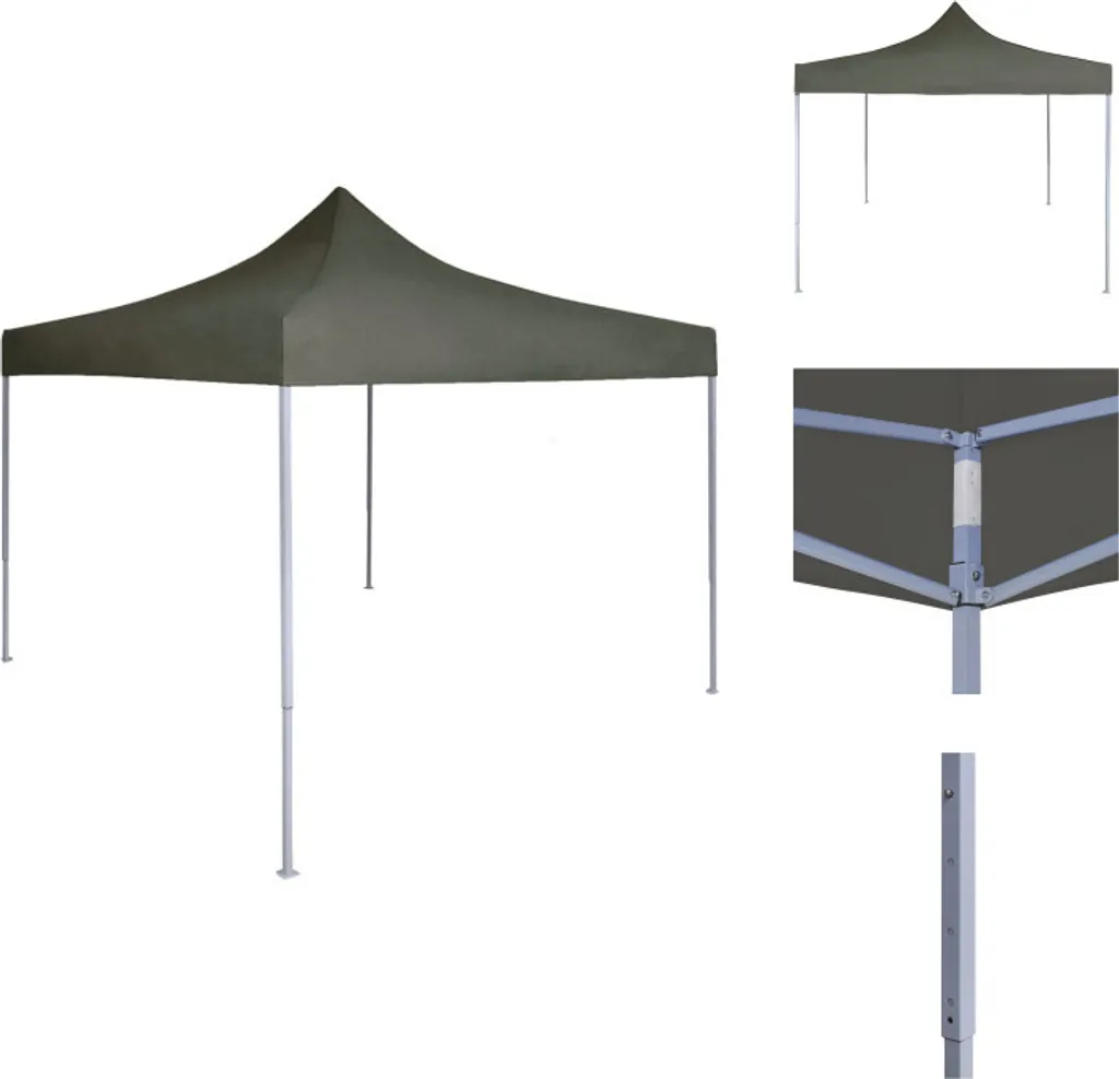 Tenda da Festa Pieghevole 2x2m Antracite vidaXL - Design Elegante
