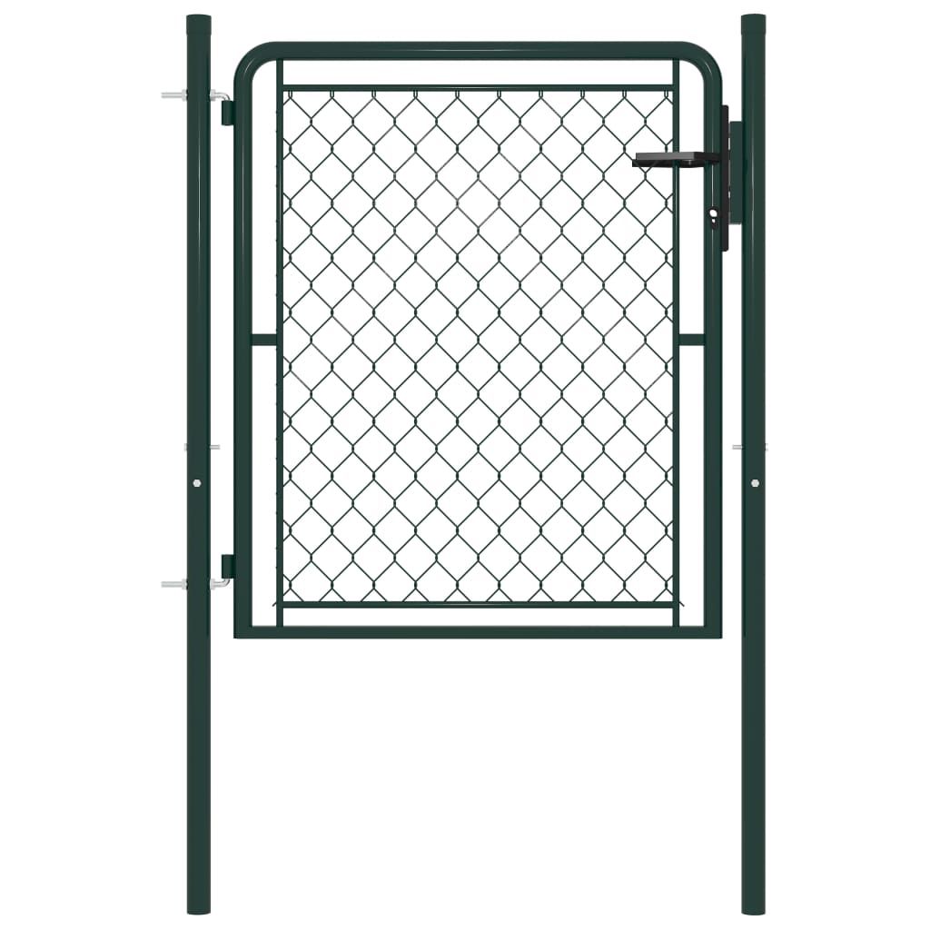 Gartentor Stahl 100 x 75 cm Grün , Gartentore Design 2024